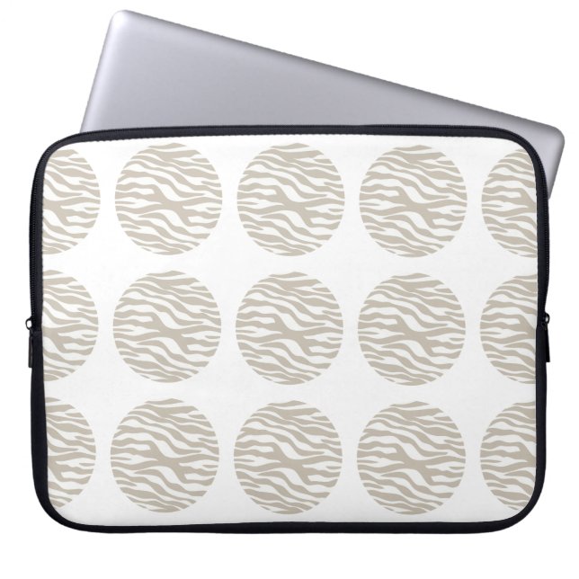 Zebra Print Polka Dots Electronics Sleeve (Vorderseite)