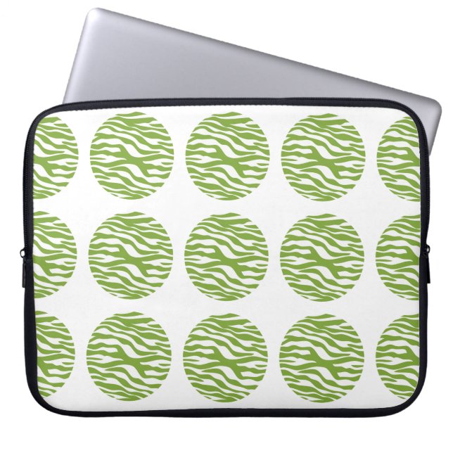 Zebra Print Polka Dots Electronics Sleeve (Vorderseite)