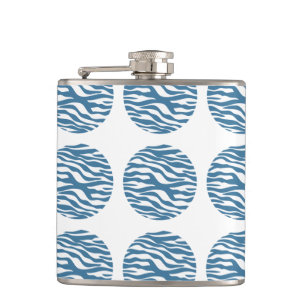Zebra Print Polka Dots Flask Flachmann