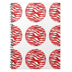 Zebra Print Polka Dots Notebook Notizblock