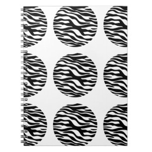 Zebra Print Polka Dots Notebook Notizblock