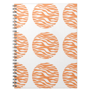 Zebra Print Polka Dots Notebook Notizblock