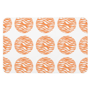 Zebra Print Polka Dots Premium Magnet