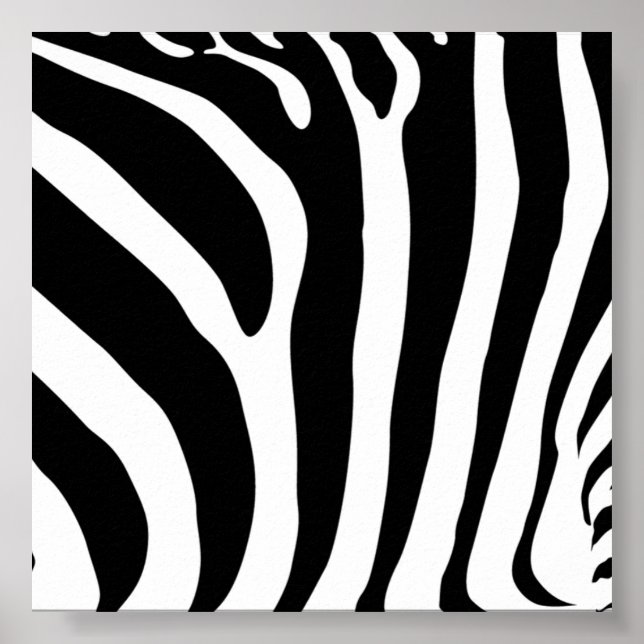 Zebra Print Poster (Vorne)