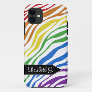 Zebra Print Rainbow Mix iPhone 5 Fall Case-Mate iPhone Hülle
