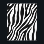 Zebra Print Schwarz-Weiß Streifen Muster Flyer<br><div class="desc">Zebra Print Schwarz-Weiß Streifen Muster</div>