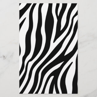Zebra Print Schwarz-Weiß Streifen Muster Flyer