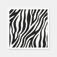 Zebra Print Schwarz-Weiß Streifen Muster