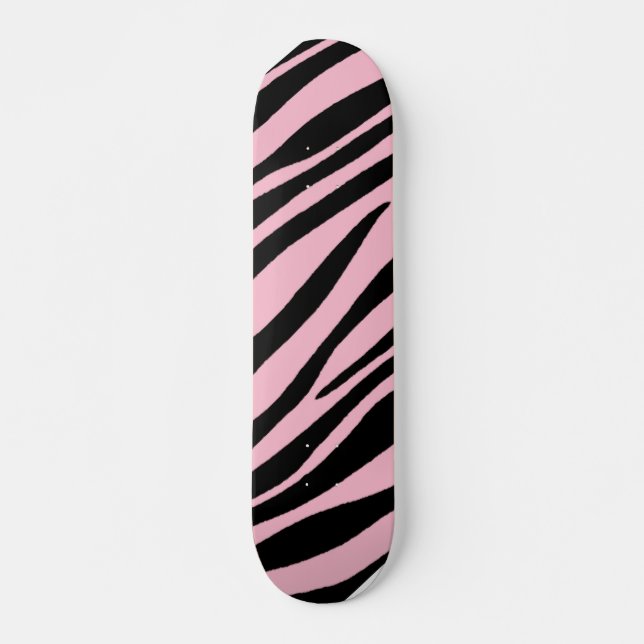 Zebra Print Skateboard (Vorne)