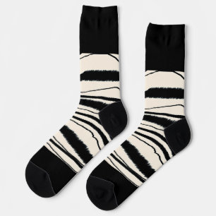 Zebra Print Socken