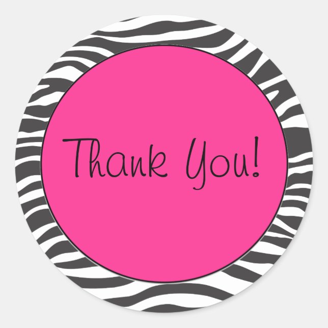 Zebra Print Sticker (Vorderseite)