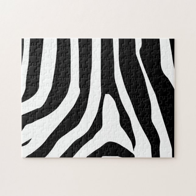Zebra Print Stripes Muster (Horizontal)