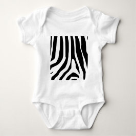 Zebra Print Stripes Muster Baby Strampler
