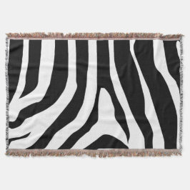 Zebra Print Stripes Muster Decke