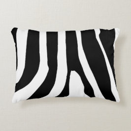 Zebra Print Stripes Muster Dekokissen