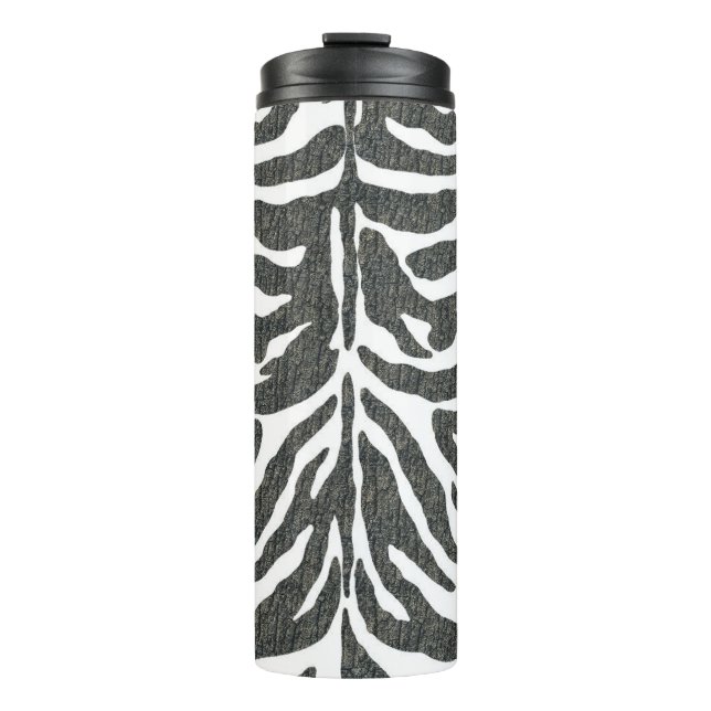 Zebra print Thermal Tumbler Thermosbecher (Vorderseite)