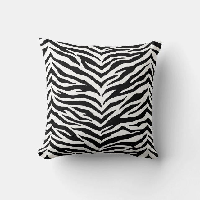 Zebra Print Throw Kissen (Vorderseite)