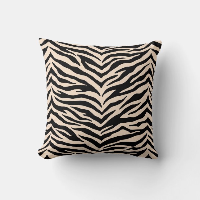 Zebra Print Throw Kissen (Vorderseite)