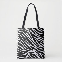 Zebra Print Tote Bag