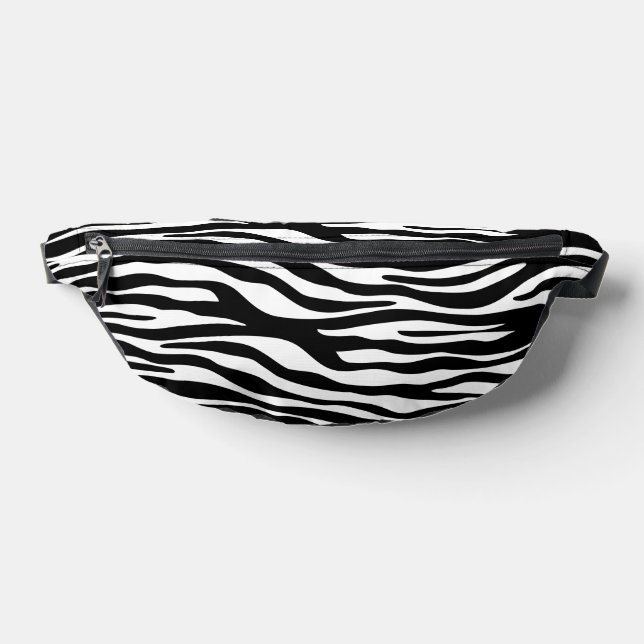 Zebra Print, Zebrastreifen, schwarz und weiß Bauchtasche (Ablage )