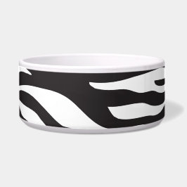 Zebra Print, Zebrastreifen, schwarz und weiß Napf