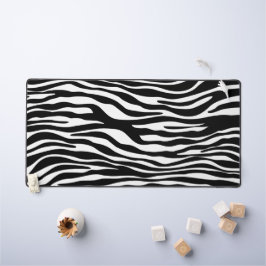 Zebra Print, Zebrastreifen, schwarz und weiß Schreibtischunterlage