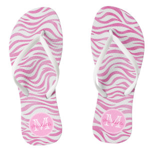Zebra-Printmedien  Personalisiert Flip Flops