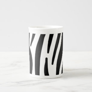 Zebra Prozellantasse