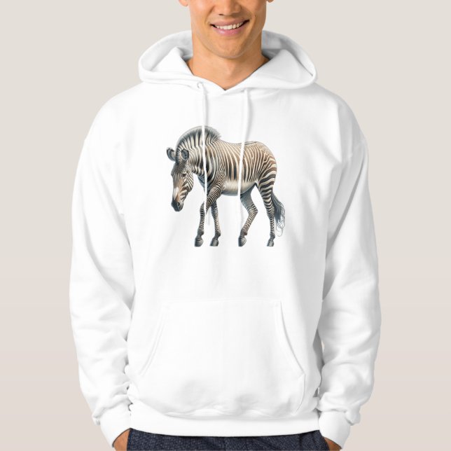 Zebra Pullover Hoodie (Vorderseite)