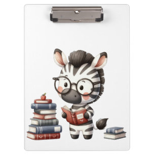 Zebra Reading Bücher. Klemmbrett