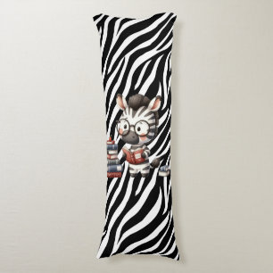 Zebra Reading Bücher. Seitenschläferkissen