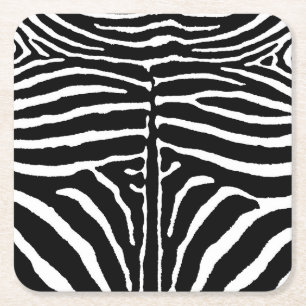 Zebra Rechteckiger Pappuntersetzer