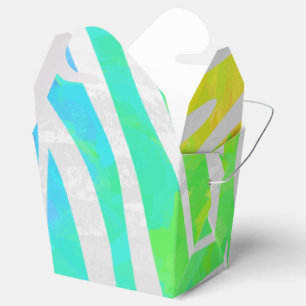 Zebra-Regenbogen und Weißdruck Geschenkschachtel