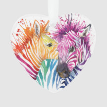 Zebra-Regenbogen-Verzierung