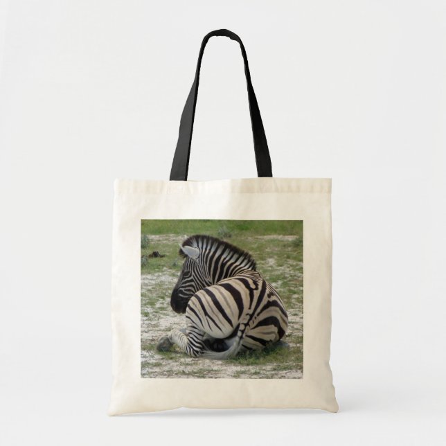 Zebra Relaxing Tote Bag Tragetasche (Vorne)