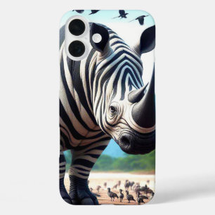 Zebra Rhino Phone Case