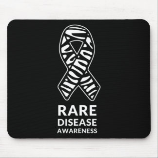 Zebra Ribbon Bewusstsein Seltene Erkrankung Minima Mousepad
