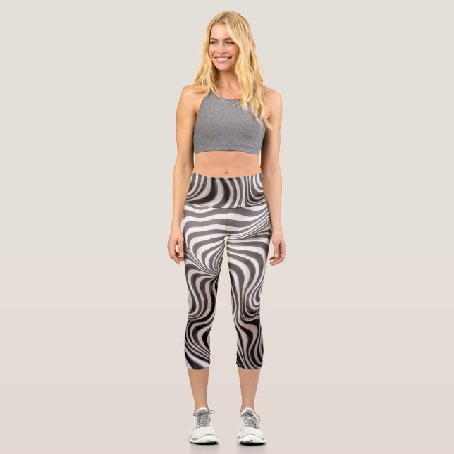 Zebra Rock! Capri Leggings (Vorderseite)