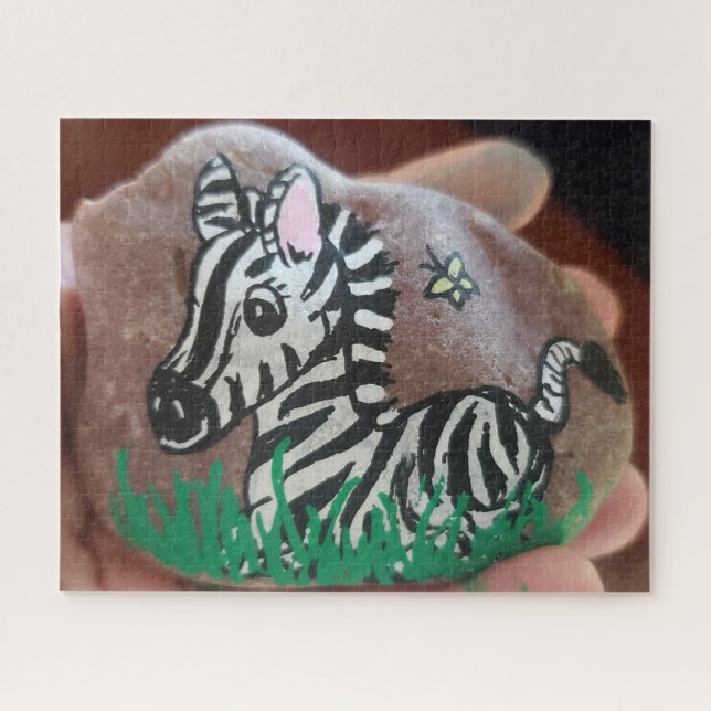 Zebra Rock gestrichen (Horizontal)