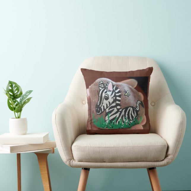 Zebra Rock gestrichen Kissen (Stuhl )