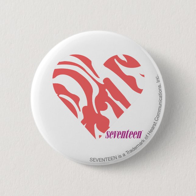 Zebra-Rosa 2 Button (Vorderseite)