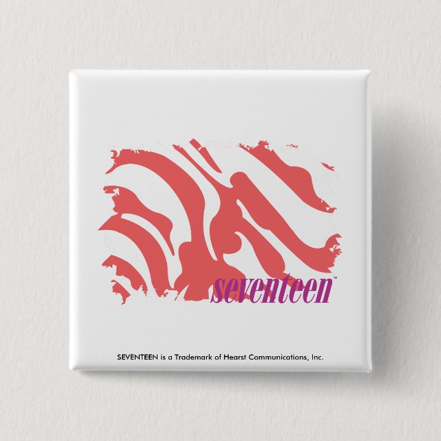 Zebra-Rosa 4 Button (Vorderseite)