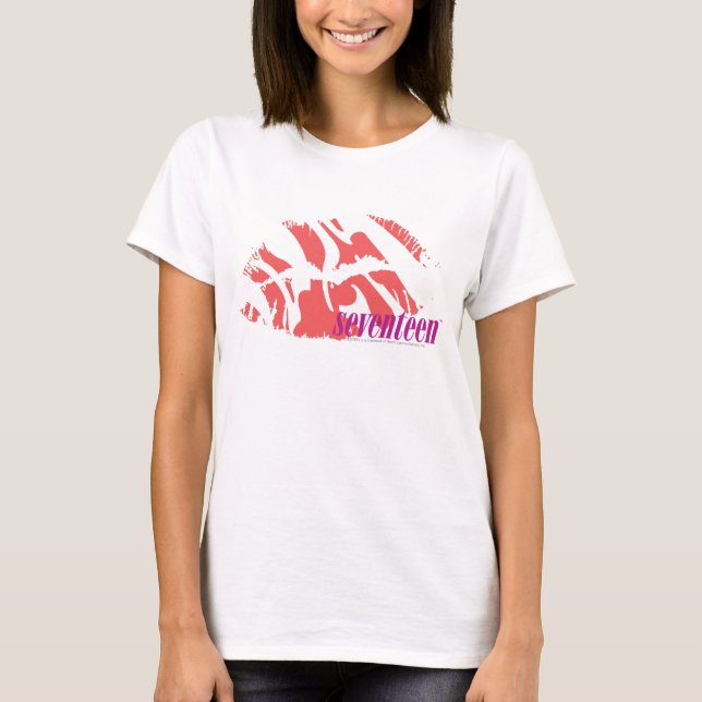 Zebra-Rosa T-Shirt (Vorderseite)