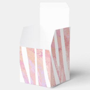 Zebra Rosa und Weiß Geschenkschachtel