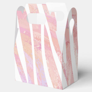 Zebra Rosa und Weiß Geschenkschachtel