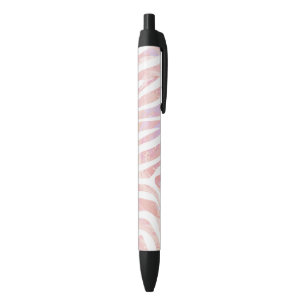 Zebra Rosa und Weiß Kugelschreiber