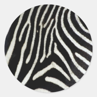 Zebra Runder Aufkleber