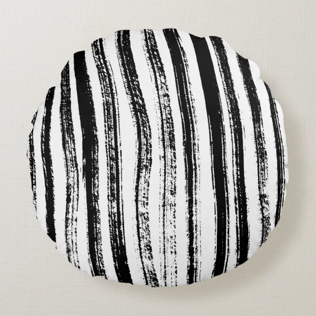 Zebra Rundes Kissen (Vorderseite)