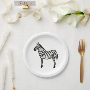 Zebra Safari Happy Birthday Party Teller