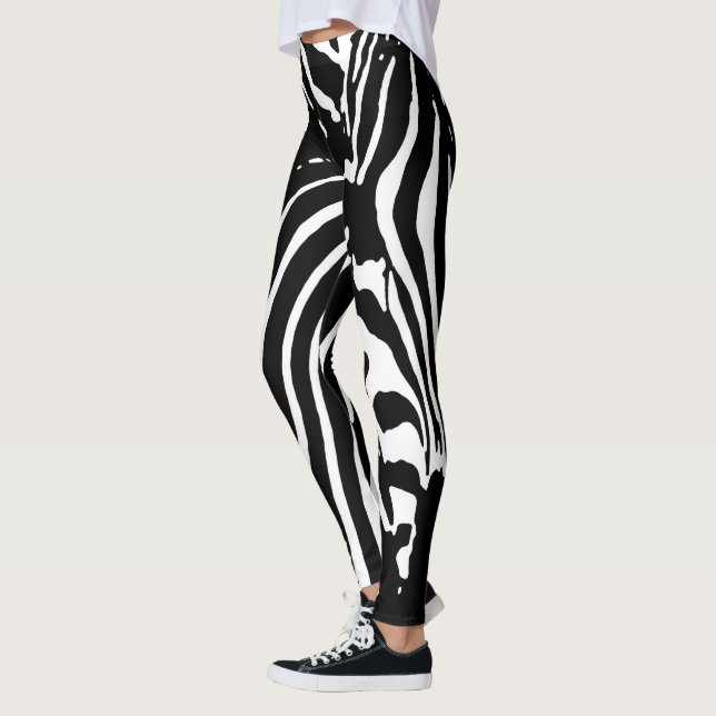 ZEBRA SAFARI STRIPES PATTERN LEGGINGS (Links)